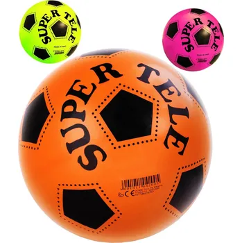 ACRA Míč gumový Super Tele Fluo Mondo potisk kopačák 23cm 3 barvy | 70541