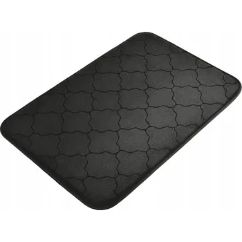 Koupelnová předložka Protiskluzová koupelnová předložka s pěnou, měkká, 40x60 cm, černá, stylová