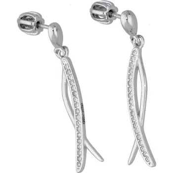 Náušnice Goldstore Visací stříbrné náušnice na šroubek Varianta: stříbrné náušnice