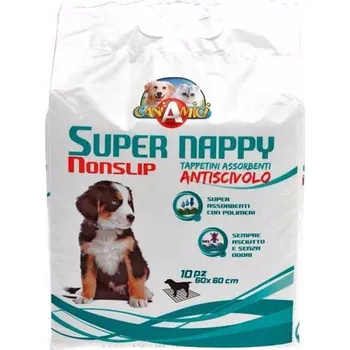 Návyková podložka Super Nappy Protiskluz 60 x 60 cm (10 ks)