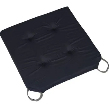 Podsedák Sedák hladký Ulla Černá BX9872 - 40x40 cm