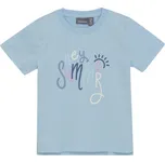 Dívčí tričko s krátkým rukávem COLOR KIDS-Girls T-shirt W. Print S/S-7148-Summer Song Modrá 116