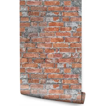 Fototapeta Tapeta Červená CIHLA Vzhled cihlové zdi 3D Efekt do ložnice