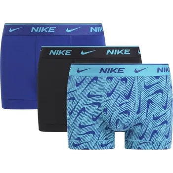 Pánské spodní prádlo Pánské boxerky Nike EDAY COTTON STRETCH XL Modrá, Černá, Mix