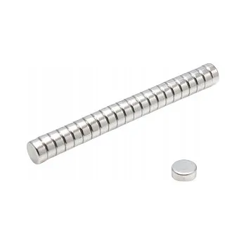 Dekorativní magnet Magnet magnet válec MW 6x2,5 mm N38 10 ks