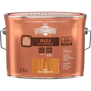 Olej na dřevo Olej na dřevo Vidaron D02 teak přírodní 2,5L