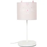 Nábytek Pegas Dětská noční lampička Kočka růžová