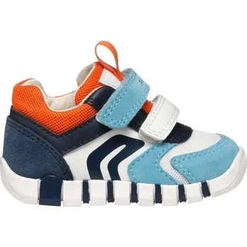 Dětská móda Dětské tenisky Geox B IUPIDOO 20 Tmavě modrá, Světle modrá, Bílá
