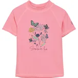 Dětské triko na koupání COLOR KIDS-T-shirt W. Print-5039-Plumeria Růžová 104