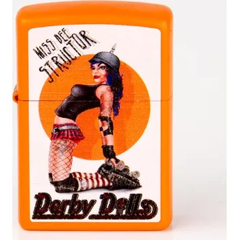 ZIPPO orange color "Derby Dolls"
