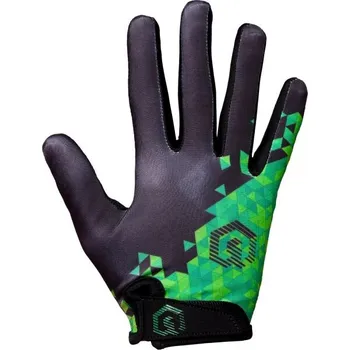 Cyklistické rukavice Juniorské dlouhoprsté cyklistické rukavice Arcore RIDER LF 6 Černá, Zelená