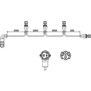 Přední světlomet Přípojka vedení, boční obrysové světlo HELLA 8KB 340 820-411