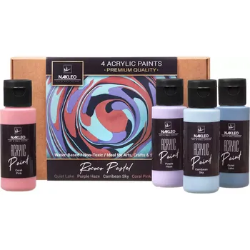 Speciální výtvarná barva Akrylové barvy na šablony - 4x60ml – Rococo Pastel