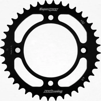 Řetězová sada pro motocykl Hliníková řetězová rozeta SUPERSPROX RAL-452:41-BLK černý 41 zubů, 415
