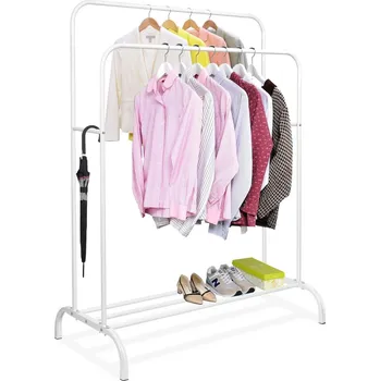 Věšák Dvojitý věšák BENI 110 cm bílý