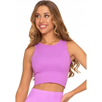 Podprsenka DÁMSKÁ SPORTOVNÍ PODPRSENKA MĚKKÁ FITNESS MORAJ TYPU BOXER RŮŽOVÁ XL