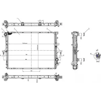 Chladič motoru Chladič, chlazení motoru HART 617 310