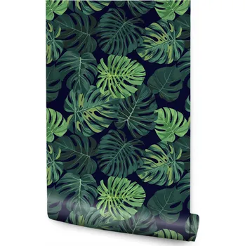 Fototapeta Tapeta v roli Velké LISTY Tropické MONSTERA Rostliny 3D Efekt