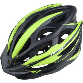 Cyklistická přilba Cyklo helma PRO-T Plus Alcazar In mold černo-zelená, L 58-61