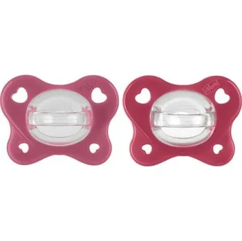 dudlíky chicco Dudlík PhysioForma® Dual Soft 16-36 měsíců v růžové barvě