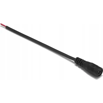 LED páska Napájecí konektor DC 5,5/2,1 mm samec černý pro LED pásky 12V 24V