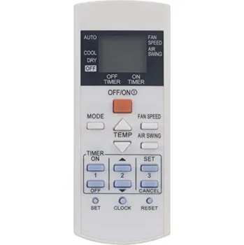 PANASONIC CS-PS9PKV, CS-PS12PKV, CS-PS18PKV, CS-PS24PKV, CS-UE12RKE, CS-YS9MKV-7, CS-YS12MKV-7, CS-YS18MKV-7 - kompatibilní značkový dálkový ovladač General pro klimatizaci