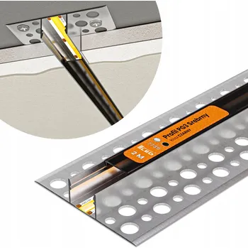 LED osvětlení LED profil pro PÁSEK Stříbrný + KRYT Černý