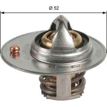 Těsnění motoru Termostat, chladivo GATES TH49087G1