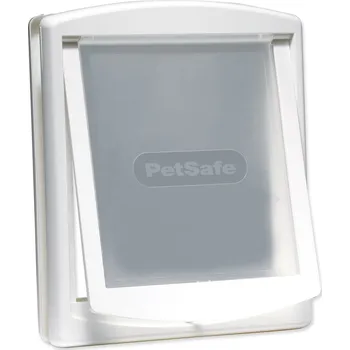 Dvířka pro psa Dvířka PetSafe plastová s transparentním flapem bílá, výřez 37x31,4cm