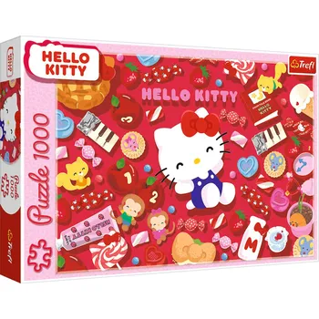 Puzzle TREFL PUZZLE Hello Kitty 68x48cm skládačka 1000 dílků | 490110