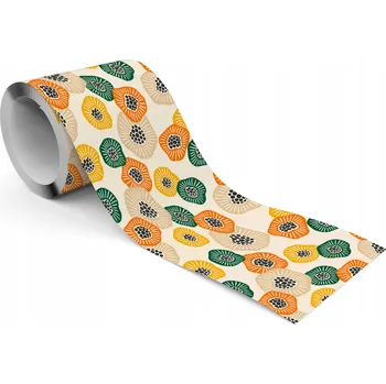 Fototapeta Samolepicí Dekorativní Bordura na Tapety Barevné MAKY Abstrakce