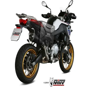 Výfuk pro motocykl Koncovka výfuku MIVV DELTA RACE B.033.LDRB Černá ocel BMW F 750 GS 2018-2021