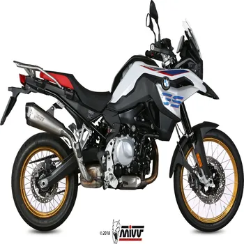 Výfuk pro motocykl Koncovka výfuku MIVV DELTA RACE B.033.LDRX Stainless Steel / Carbon cap BMW F 750 GS 2018-2021