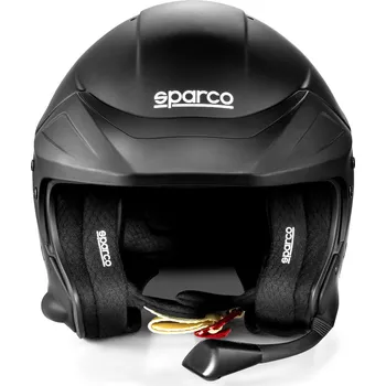 Helma na motorku Sparco helma FLUX RJ-i, s interkomem a homologací FIA, barva: černá, velikost: L