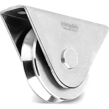 Nábytkové kování Kladka 78 mm 820 PCV spodní pojezdová Silver zinc Rolling Center