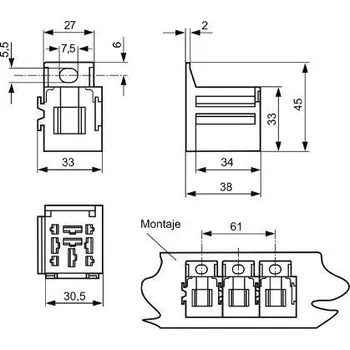 Sokl relé MAHLE MRC 4