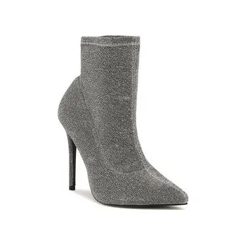 Dámské kozačky Polokozačky DeeZee KL-HT6933-1 Stříbrná 40