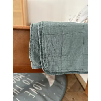 Prostěradlo Deka Sroka Białoboka 130 x 180 cm modrá