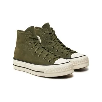 Dámská obuv Plátěnky Converse Chuck Taylor All Star Lift Platform Hi A11144C Zelená 37