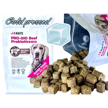 Krmivo pro psa LK Baits Pet PRO-BIO, Hovězí Granule Lisované za Studena s Probiotiky, Small 1kg