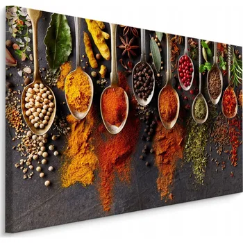 Obraz Obraz Koření BYLINKY Na Lžících 3D Efekt 120x80