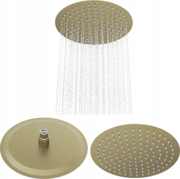 Sprchová hlavice Sprchová hlavice dešťová kulatá zlatá SLIM do sprchových koutů 25 cm