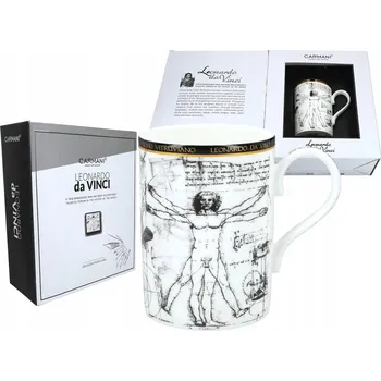 Hrnek Carmani Leonardo da Vinci porcelánový 370 ml