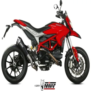 Výfuk pro motocykl Koncovka výfuku MIVV DELTA RACE D.043.LDRB Černá nerezová ocel D.043.LDRB