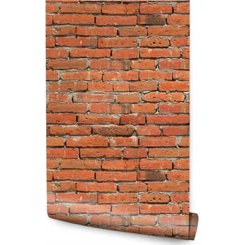 Fototapeta Tapeta do obývacího pokoje Stará červená cihla Vzor 3D