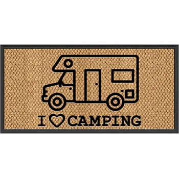 Příslušenství ke karavanu Pavoučí kokosová podložka 40x60cm (centimetry) - s potiskem 'I love Camping' Camper