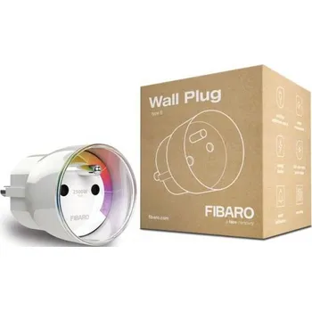 Elektrická zásuvka FIBARO Wall Plug Type E - chytrá zásuvka s měřením spotřeby, Z-Wave