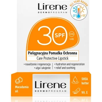 Péče o oční okolí Lirene Care Protective Lipstick ochranný balzám na rty s hydratačním účinkem SPF 30 4.6 g