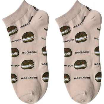 Dámské ponožky Clayre & Eef - Vtipné ponožky jedné velikosti MACARONS JZSSK0030