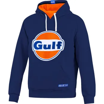 Pánská mikina Sparco mikina přes hlavu s kapucí Gulf, barva: modrá, velikost: XL